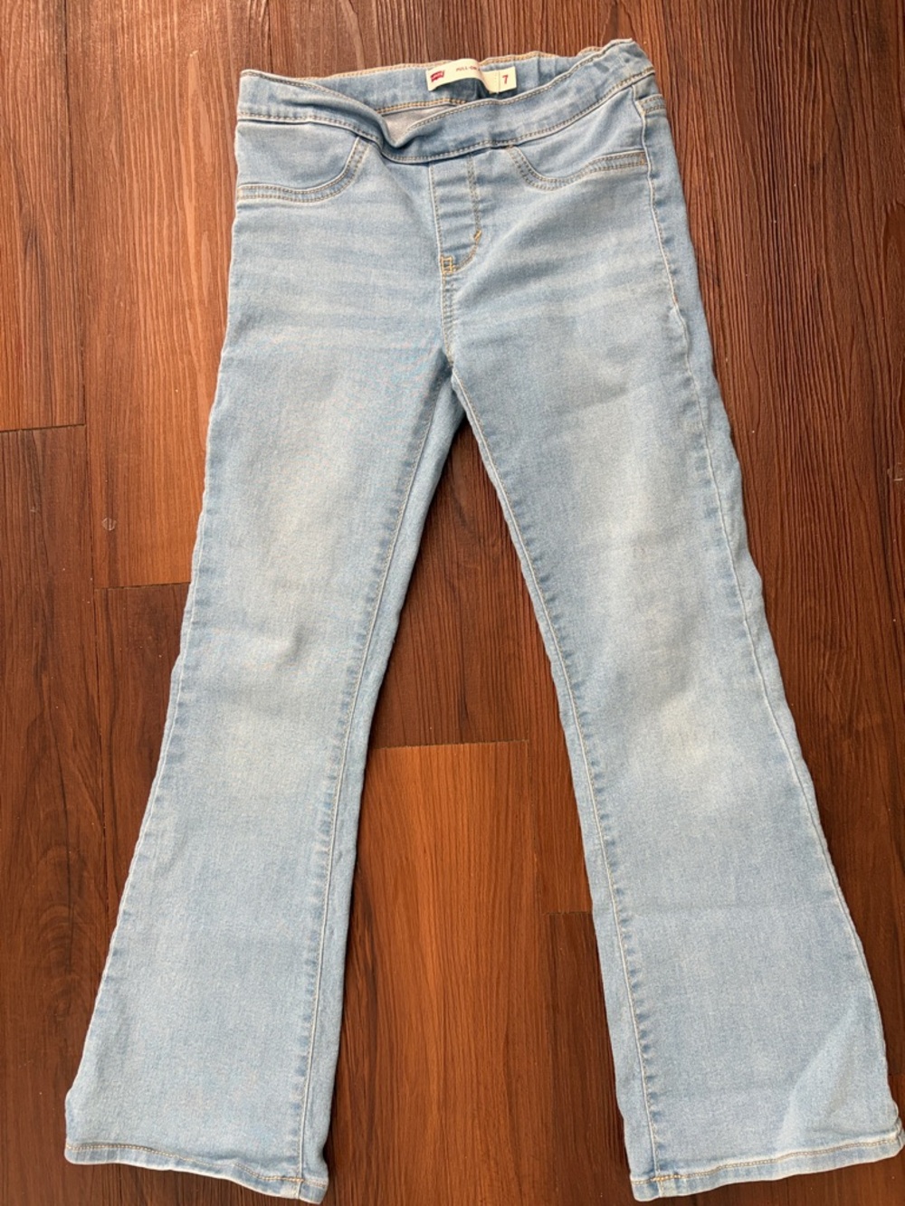 Light Wash Girls Flare Jeans